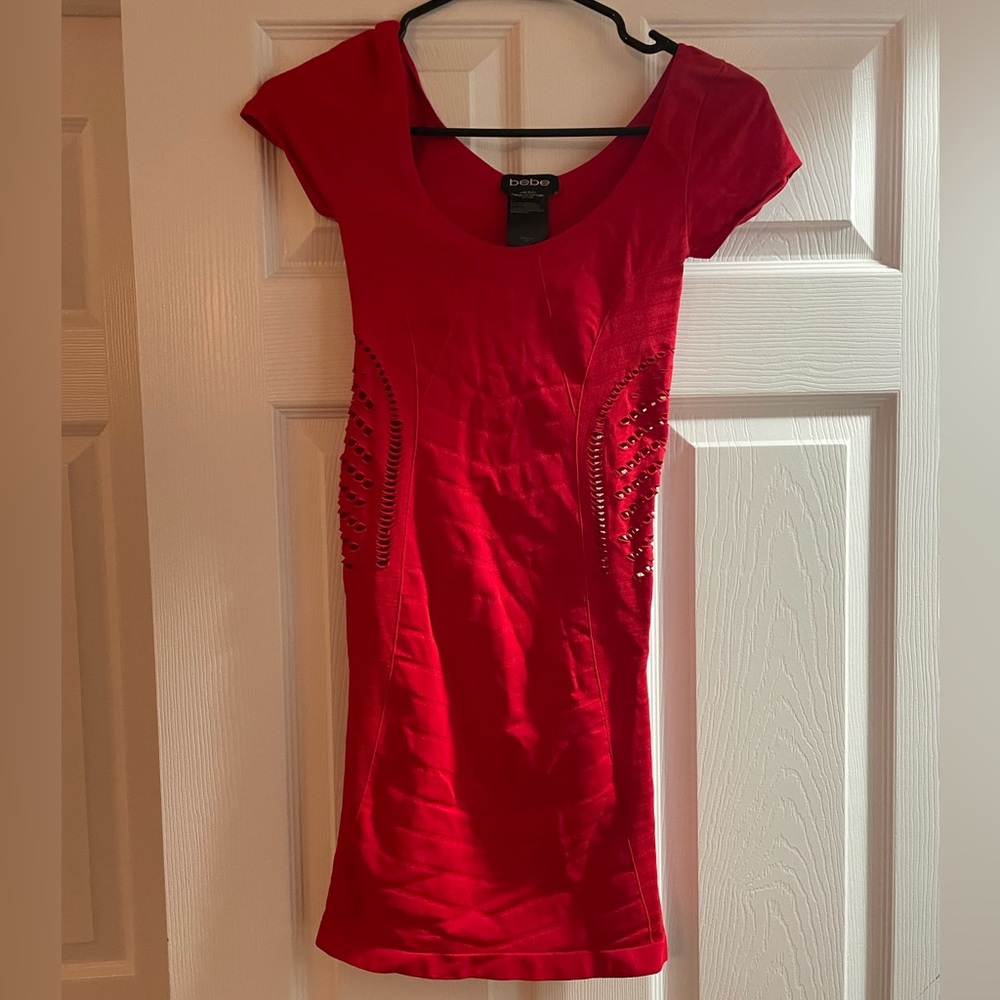 bodycon mini with side cutouts